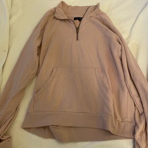 super cute mauve quarter zip